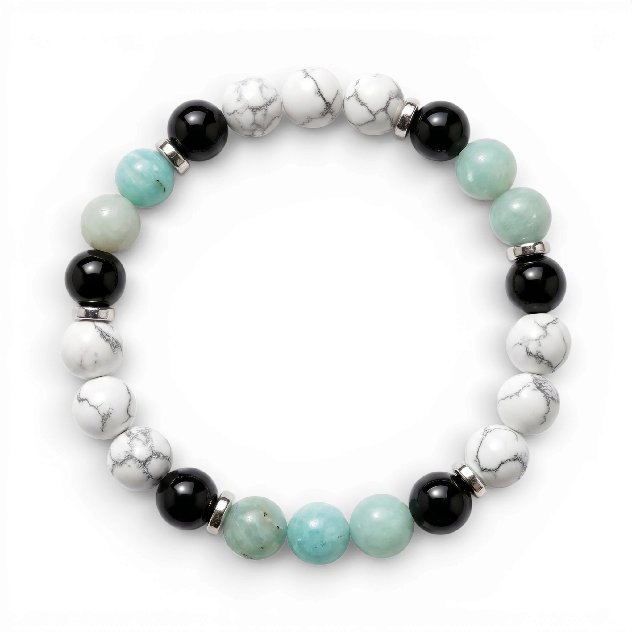 Amazonite & Howlite 'Soothing Shield' Bracelet