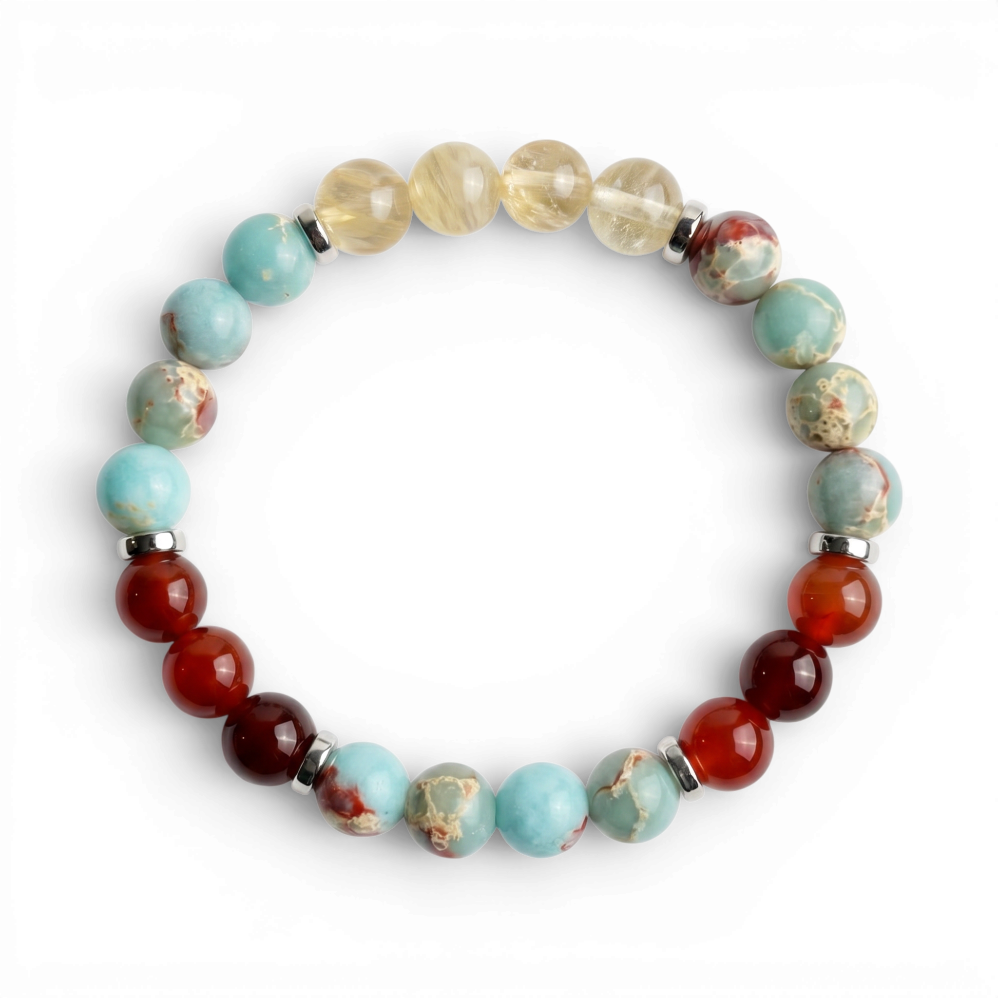 Citrine & Red Agate 'Motivation' Bracelet