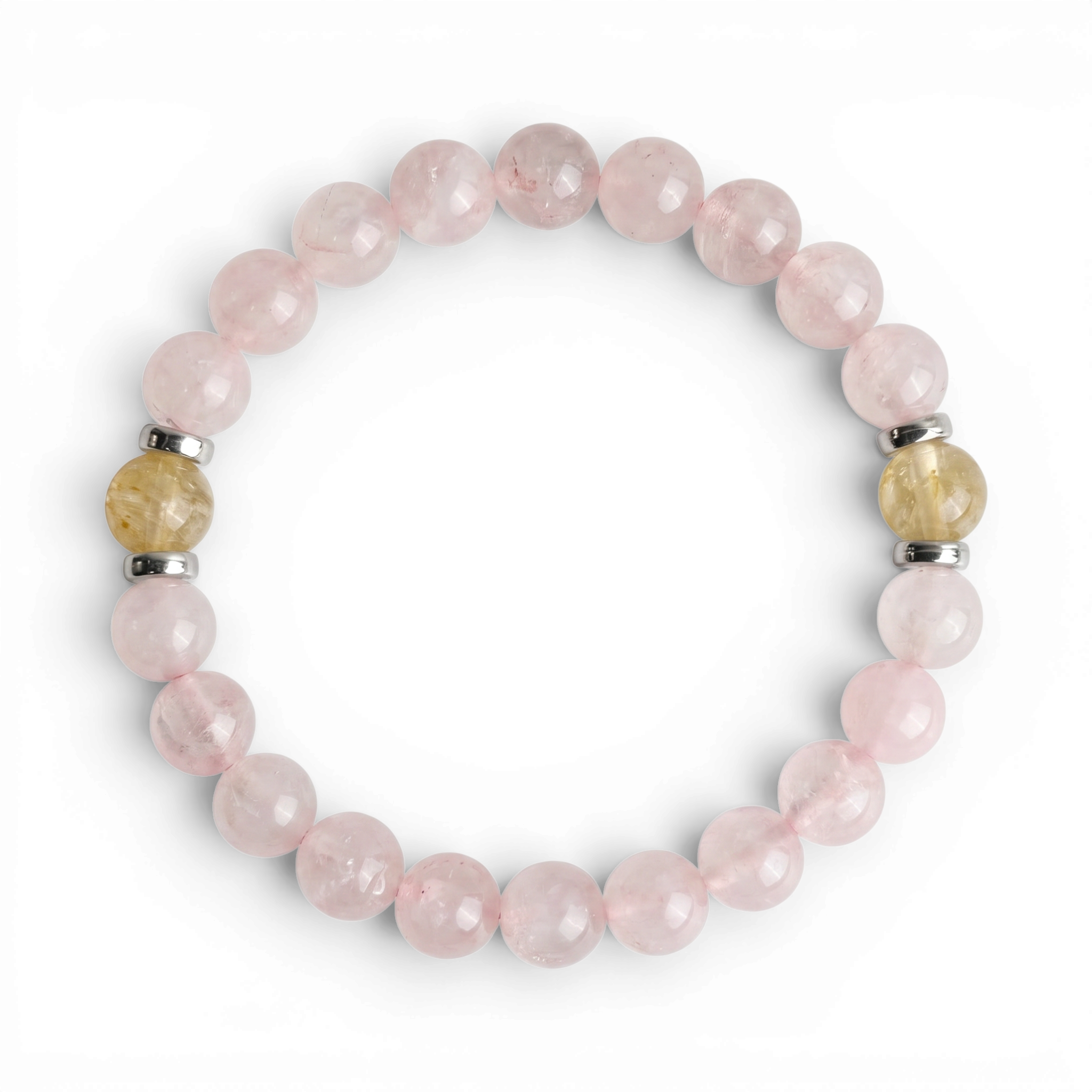 Rose Quartz & Citrine 'Heartshine' Bracelet